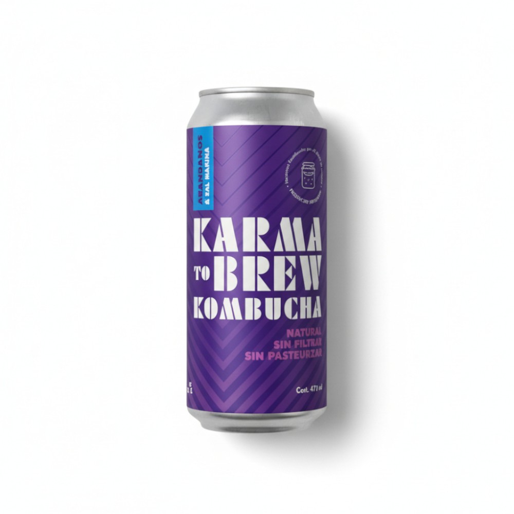 KOMBUCHA KARMA ARANDANOS Y SAL MARINA 473ML