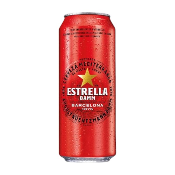 CERVEZA  ESTRELLA  DAMM MALTA Y ARROZ 500ML
