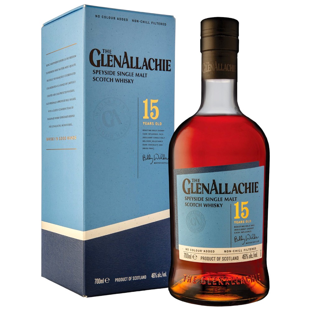SINGLE MALT GLENALLACHIE 15 AOS