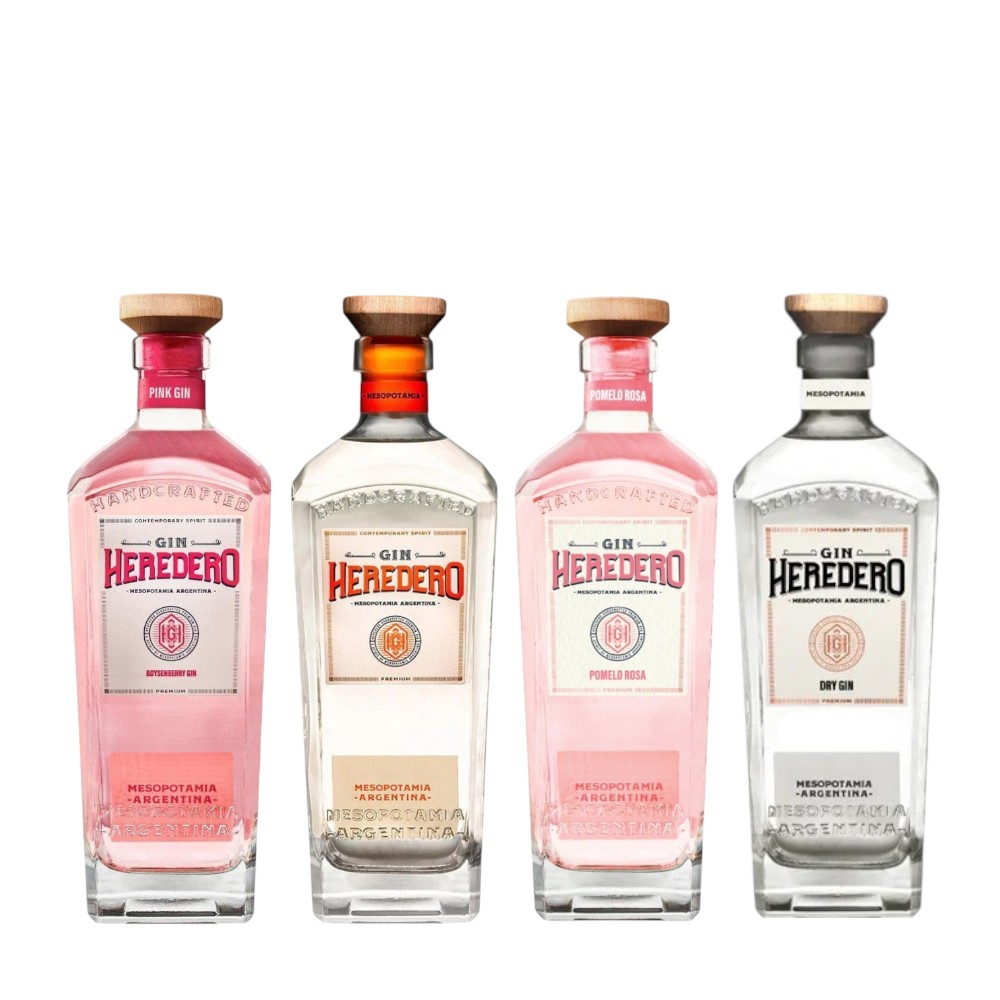 GIN HEREDERO PROMOCION 4 BOTELLAS