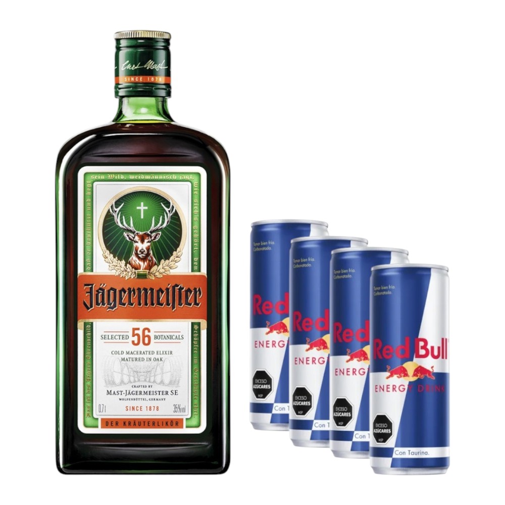 OFERTA JAGERMEISTER +4 REDBULL