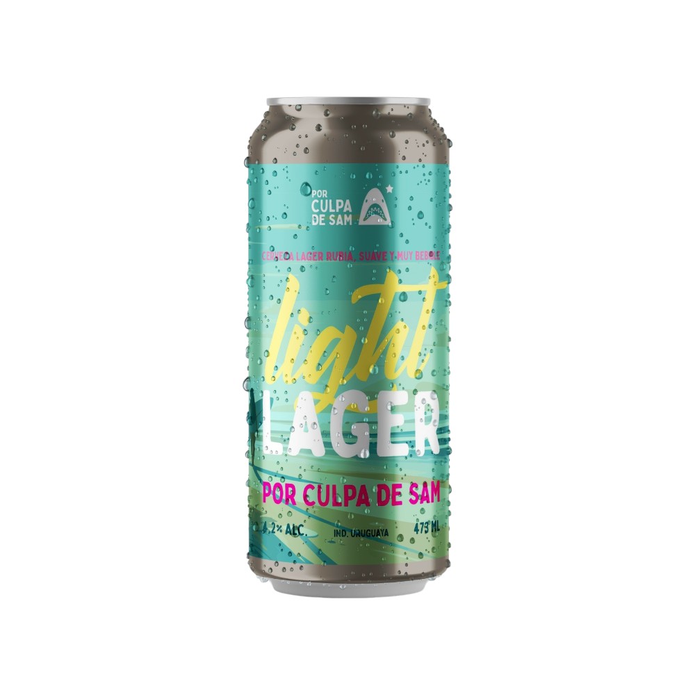 CERVEZA ARTESANAL  POR CULPA DE SAM LIGHT LAGER