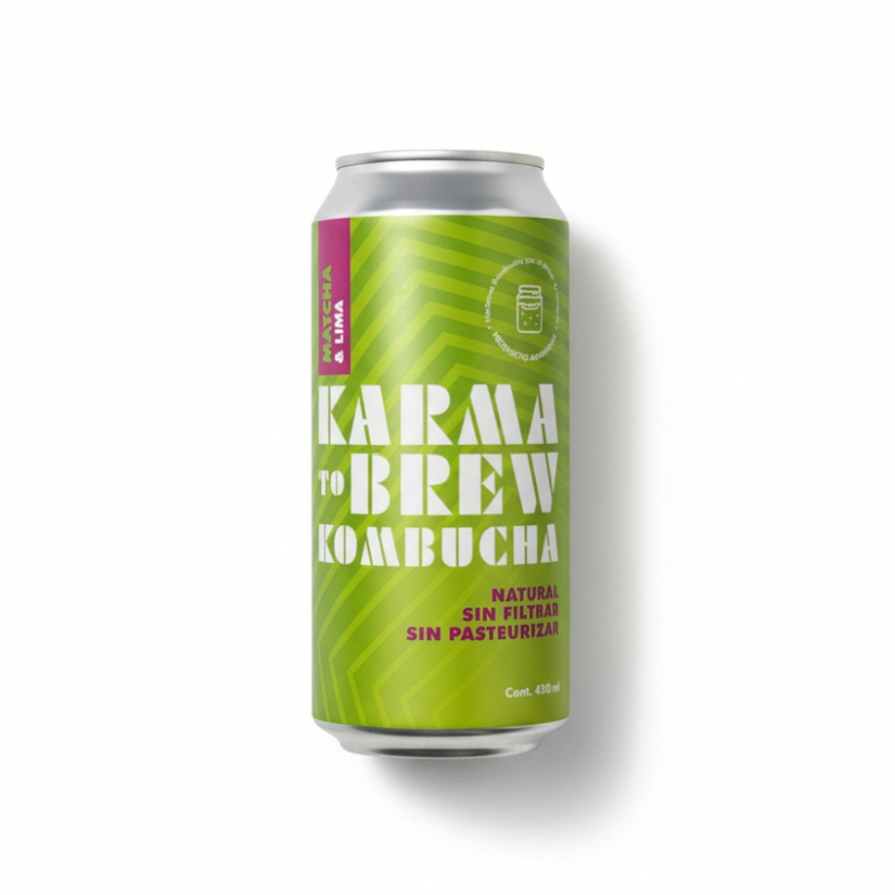 KOMBUCHA KARMA MATCHA Y LIMA 473ML